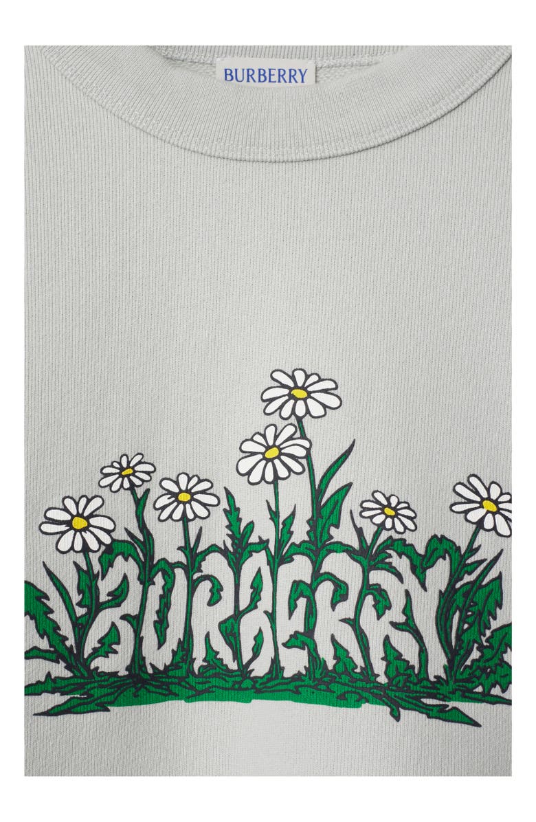 Burberry Daisy Logo Cotton Sweatshirt, Alternate, color, 