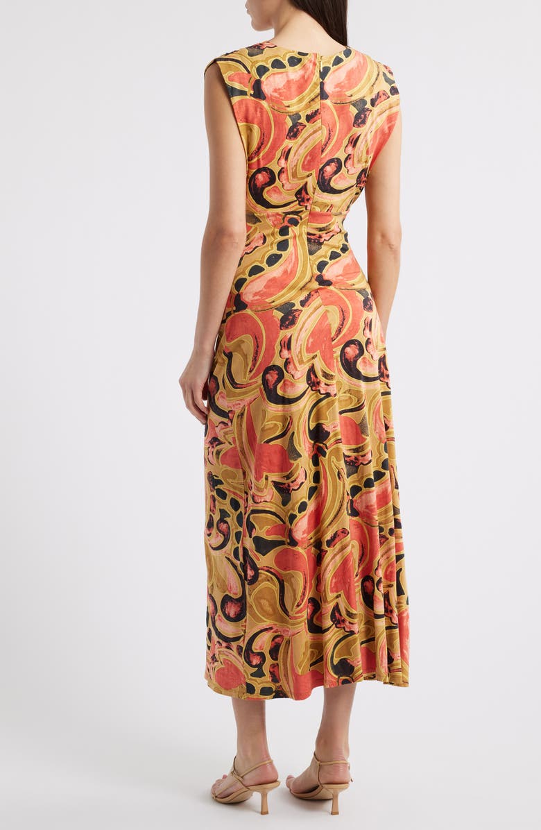 Cleobella Donna Paisley Organic Cotton Midi Dress, Alternate, color, Osaria Print