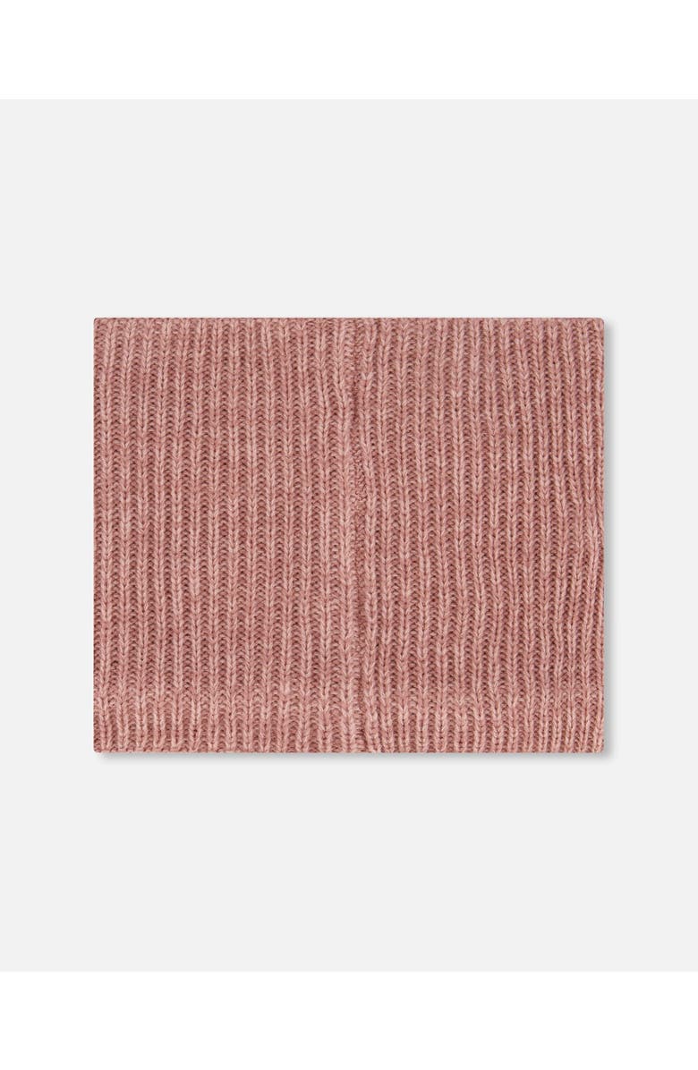 Deux par Deux Girl Mid-Season Knit Neck Warmer, Main, color, Dusty Pink