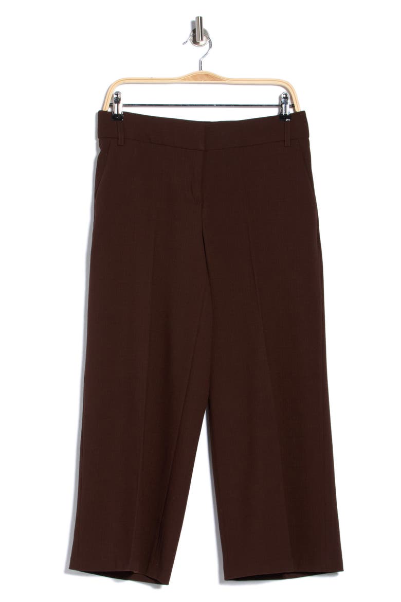 Ankle Wide Leg Pants, Main, color, BROWN