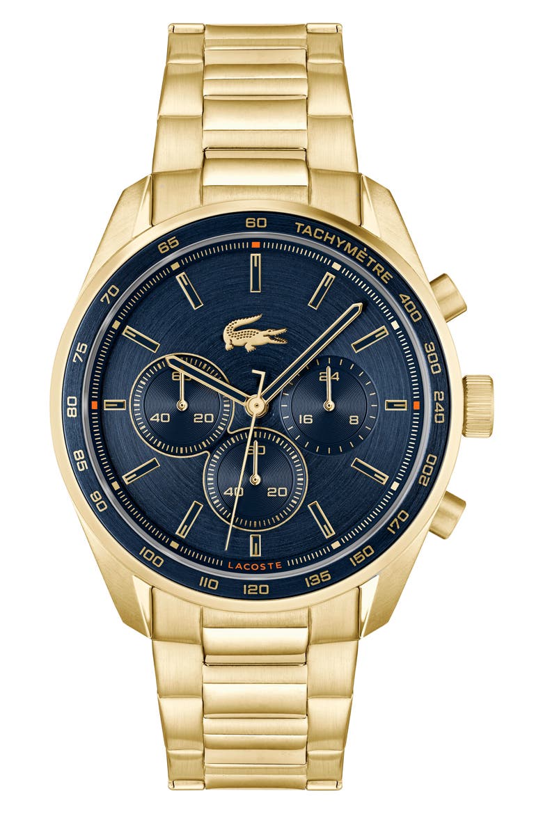 Boston Chronograph Bracelet Watch, 42mm, Main, color, NAVY