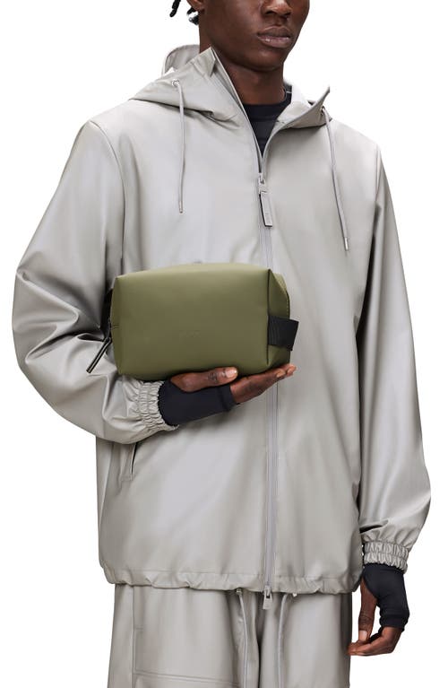 Rains Small Waterproof Toiletry Bag In Green