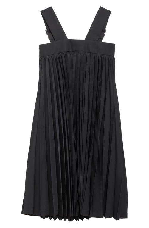 COMME DES GARÇONS COMME DES GARÇONS COMME DES GARÇONS PLEATED GABARDINE PINAFORE DRESS