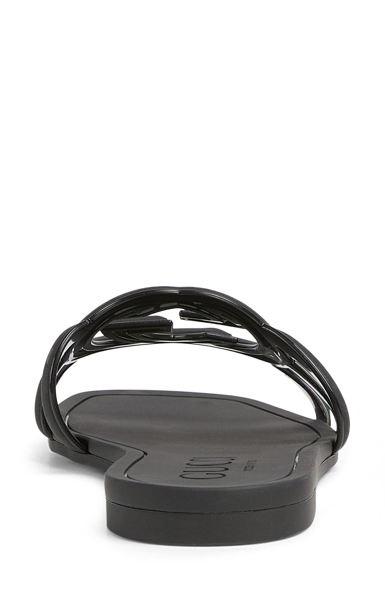 Gucci Palma Slide Sandal, Alternate, color, Nero