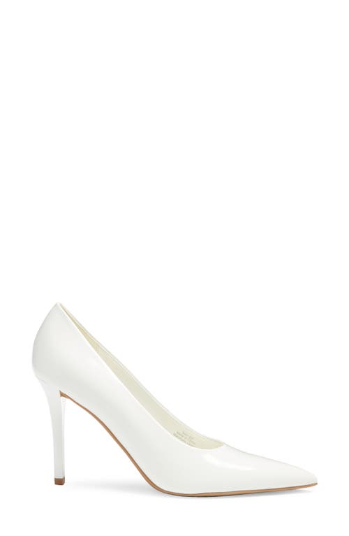 Open Edit Demetra Pointed Toe Pump In White Ice