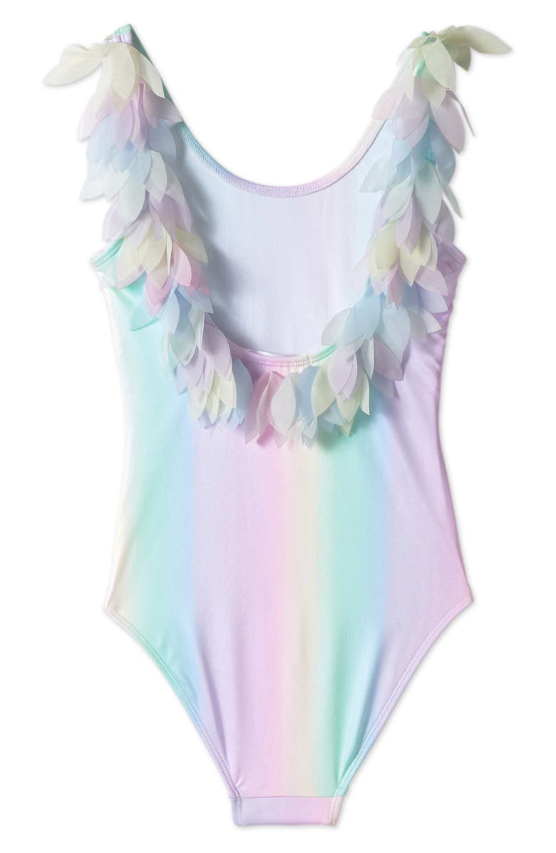 Stella Cove Rainbow Petals One-Piece Swimsuit, Alternate, color, 