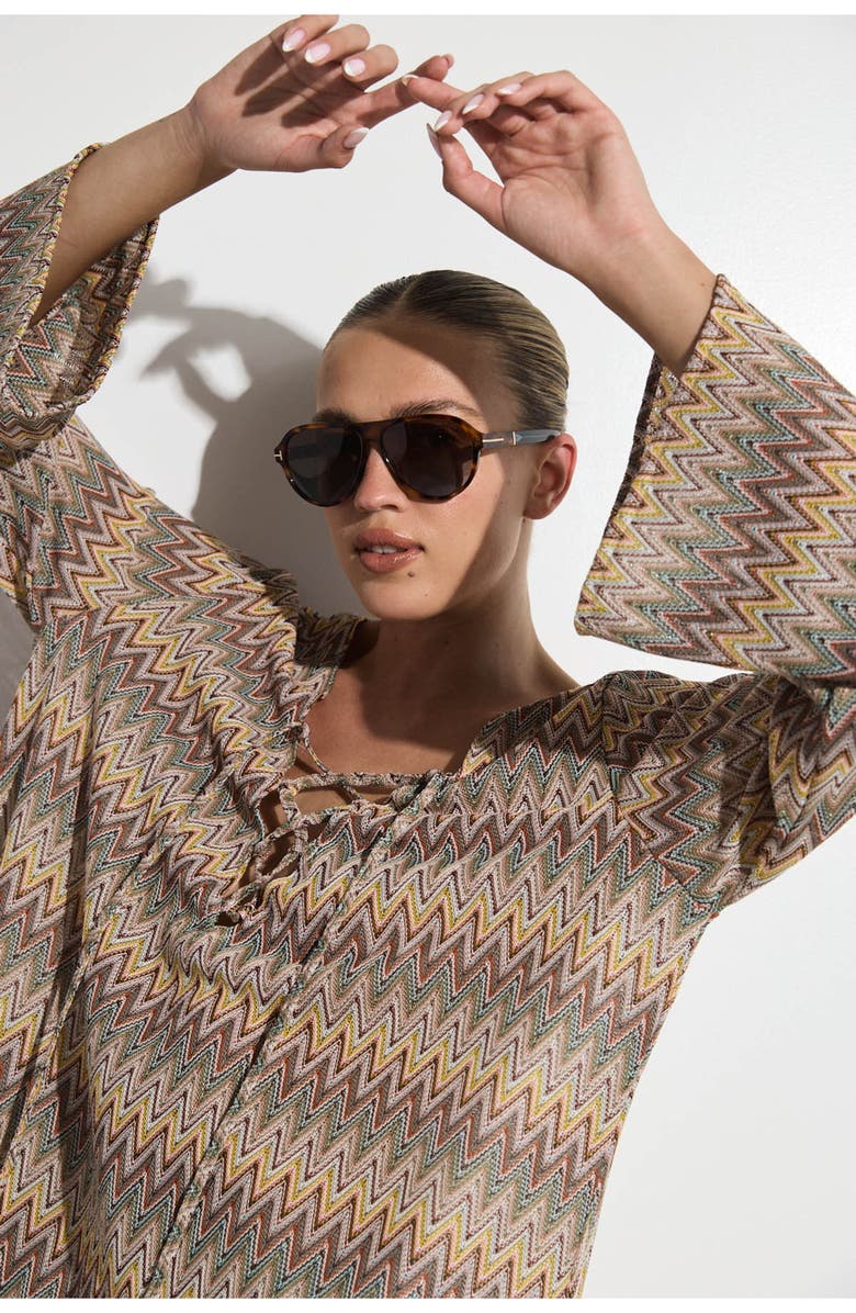 Gottex Beach Life Desert Mirage Verni Mini Beach Dress, Alternate, color,