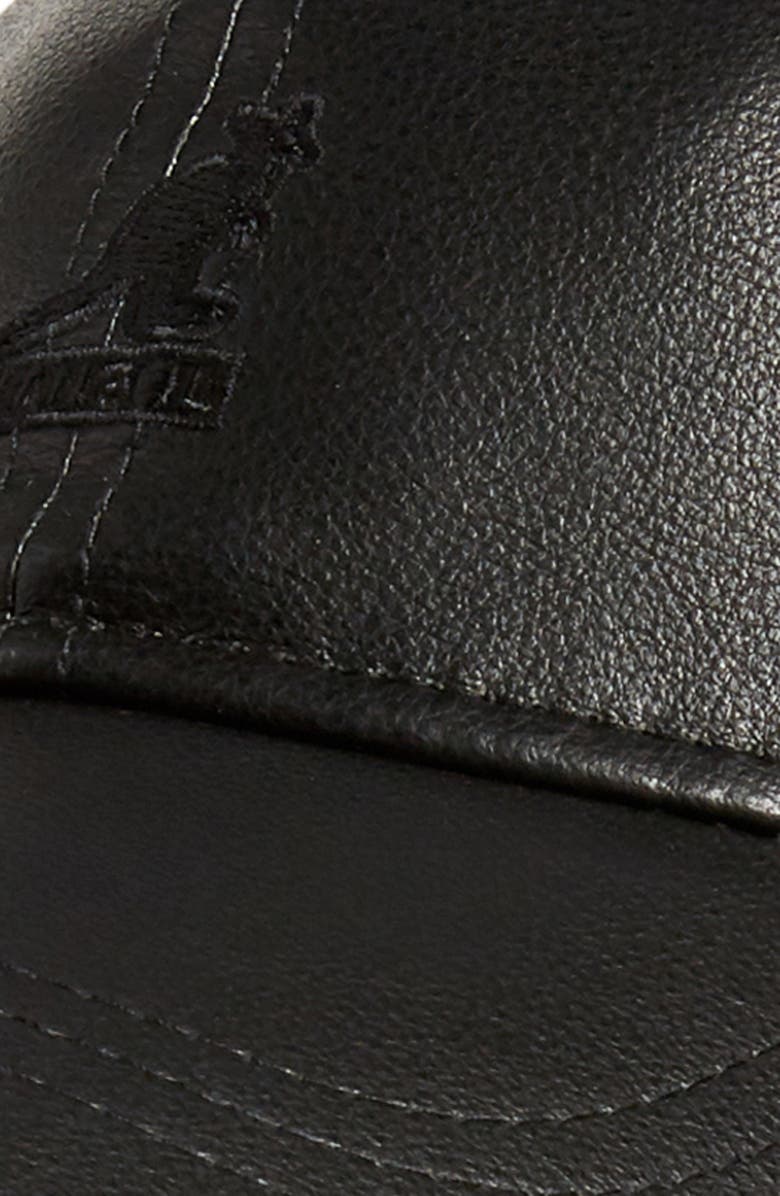 Kangol Luxe Faux Leather Baseball Cap, Alternate, color, 