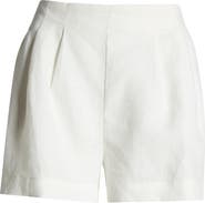 Faithfull the Brand Mirelle Pleat Front Linen Shorts