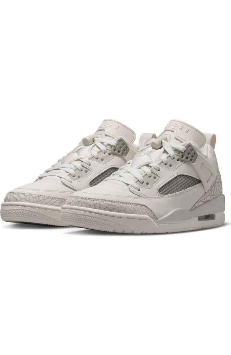 Jordan Spizike Low Sneaker, Main, color, 101 Swan/M Silv