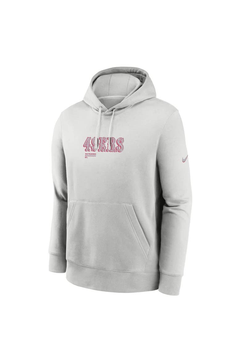 Men's Nike Gray San Francisco 49ers Edge Pack French Terry Club Pullover Hoodie, Alternate, color, Gray
