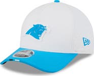 New Era Men's New Era White/Blue Carolina Panthers 2025 NFL Training Camp A-Frame 9FORTY Adjustable Hat