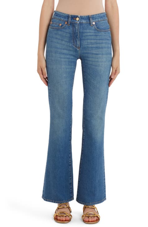 VALENTINO WOMENS HIGH RISE JEANS on sale