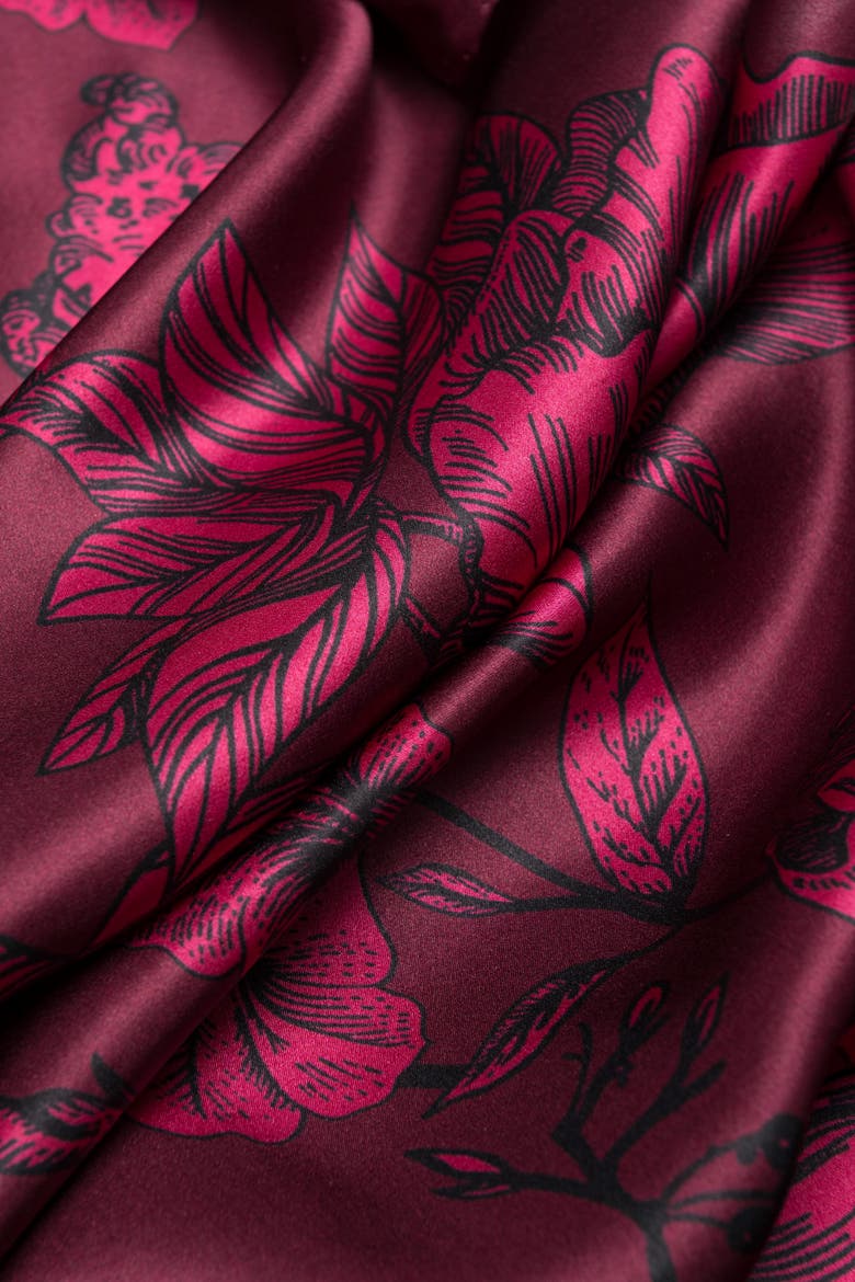 Isabella - Silk Scarf/Shawl for Women, Alternate, color, Garnet