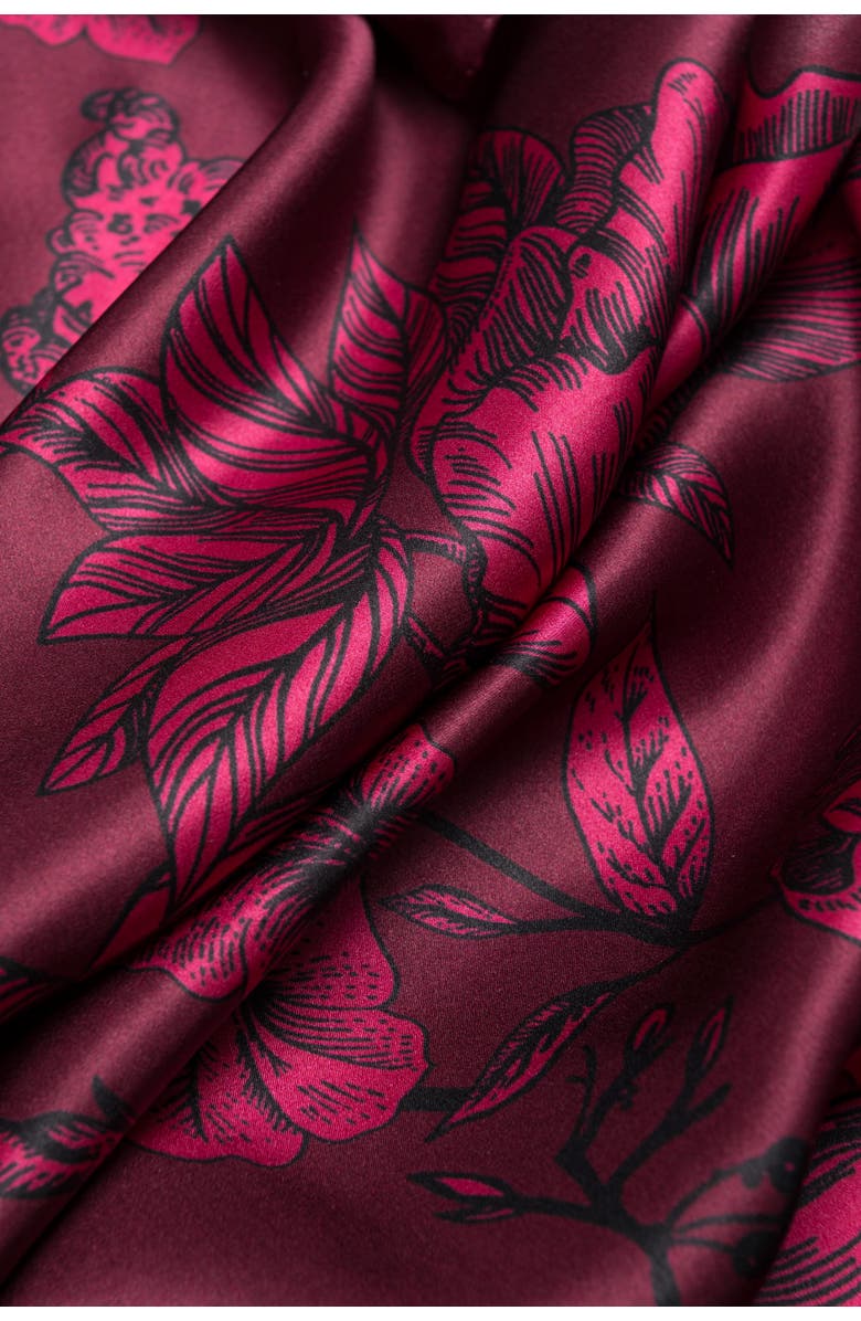 Elizabetta Isabella - Silk Scarf/Shawl for Women, Alternate, color, Garnet