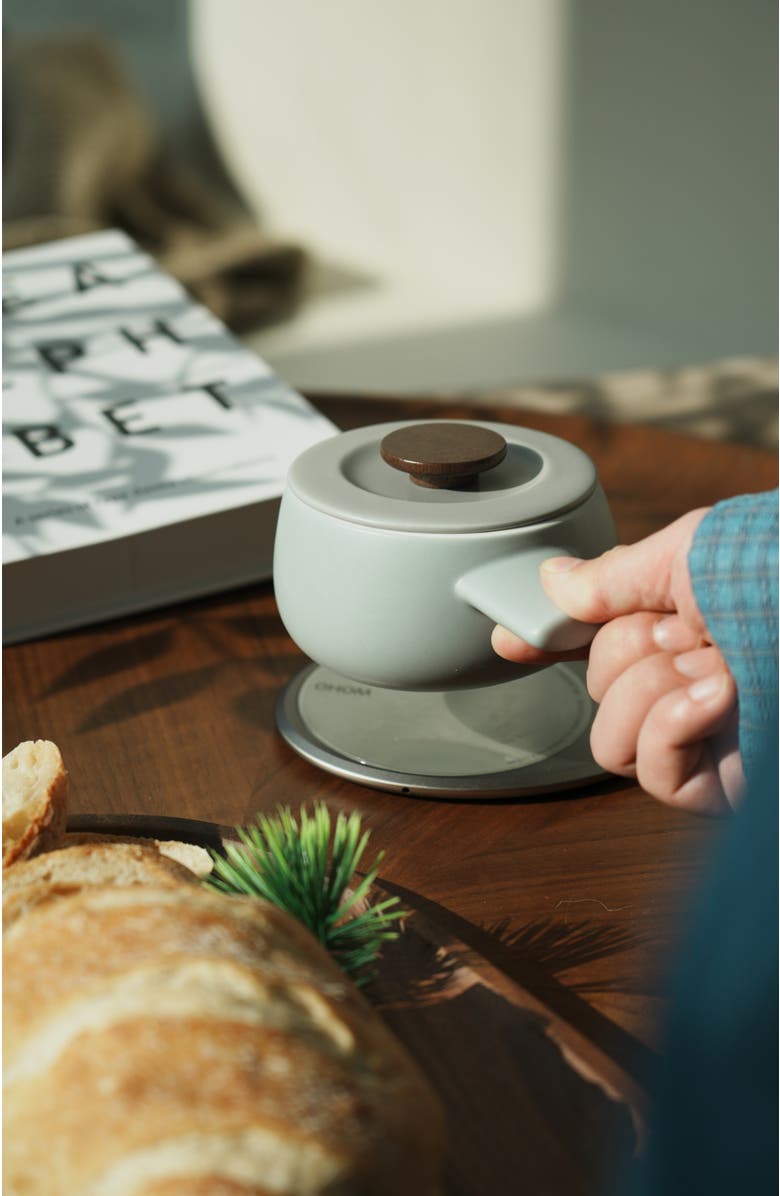 OHOM INC Fondi Self-heating Fondue Set, Alternate, color, Soft Gray