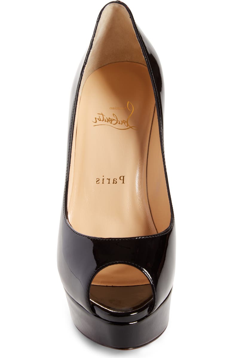 Christian Louboutin Fetish Peep Toe Platform Pump, Alternate, color,