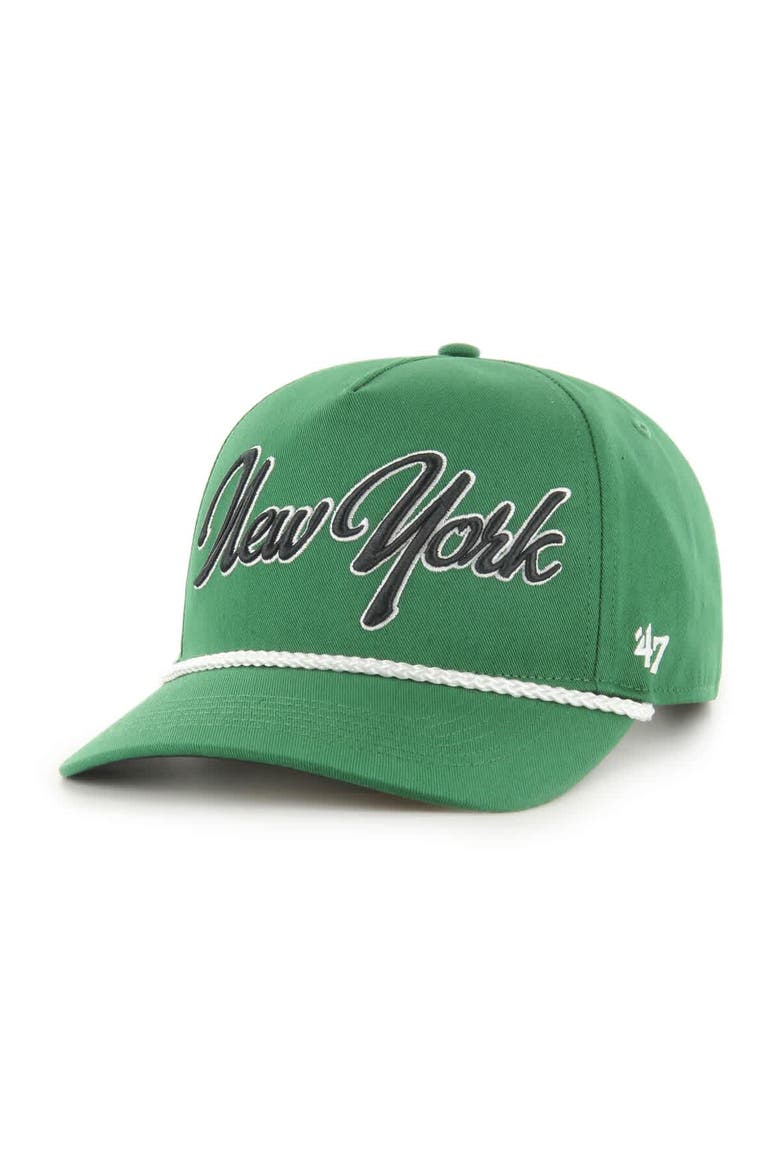 Men's '47 Green New York Jets Overhand Hitch Adjustable Hat, Main, color, Green