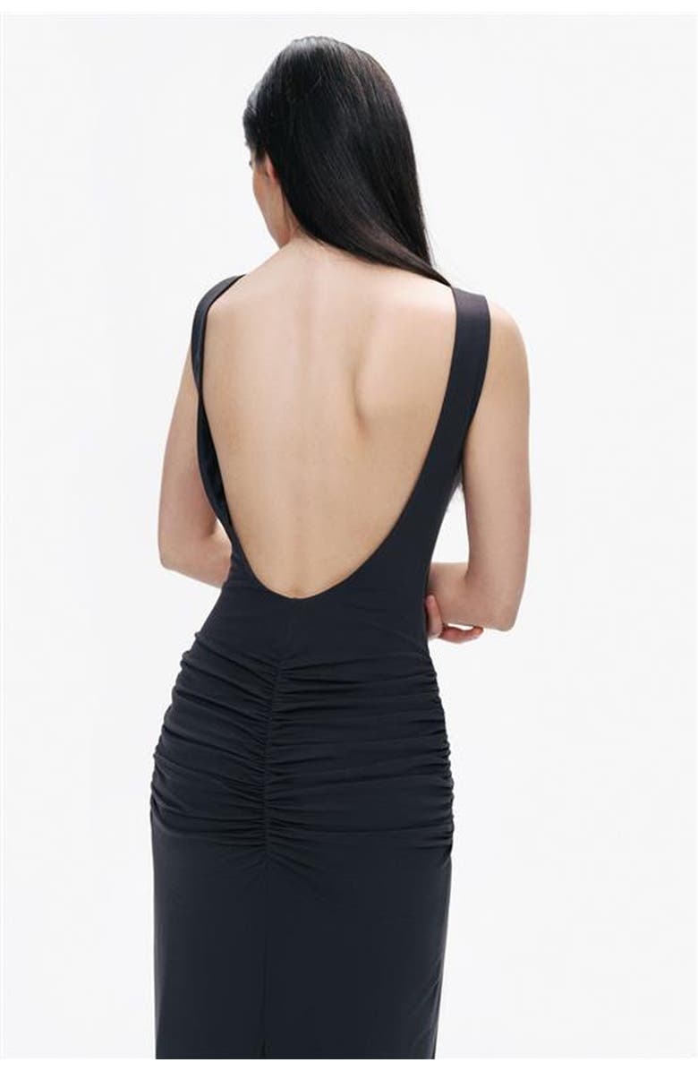 Nocturne Backless Maxi Dress, Alternate, color, 