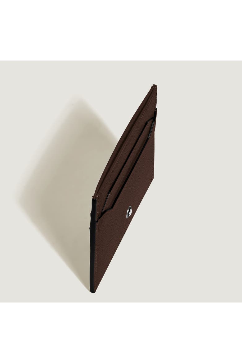 Sartorial Leather Card Holder 5cc, Alternate, color, EBONY