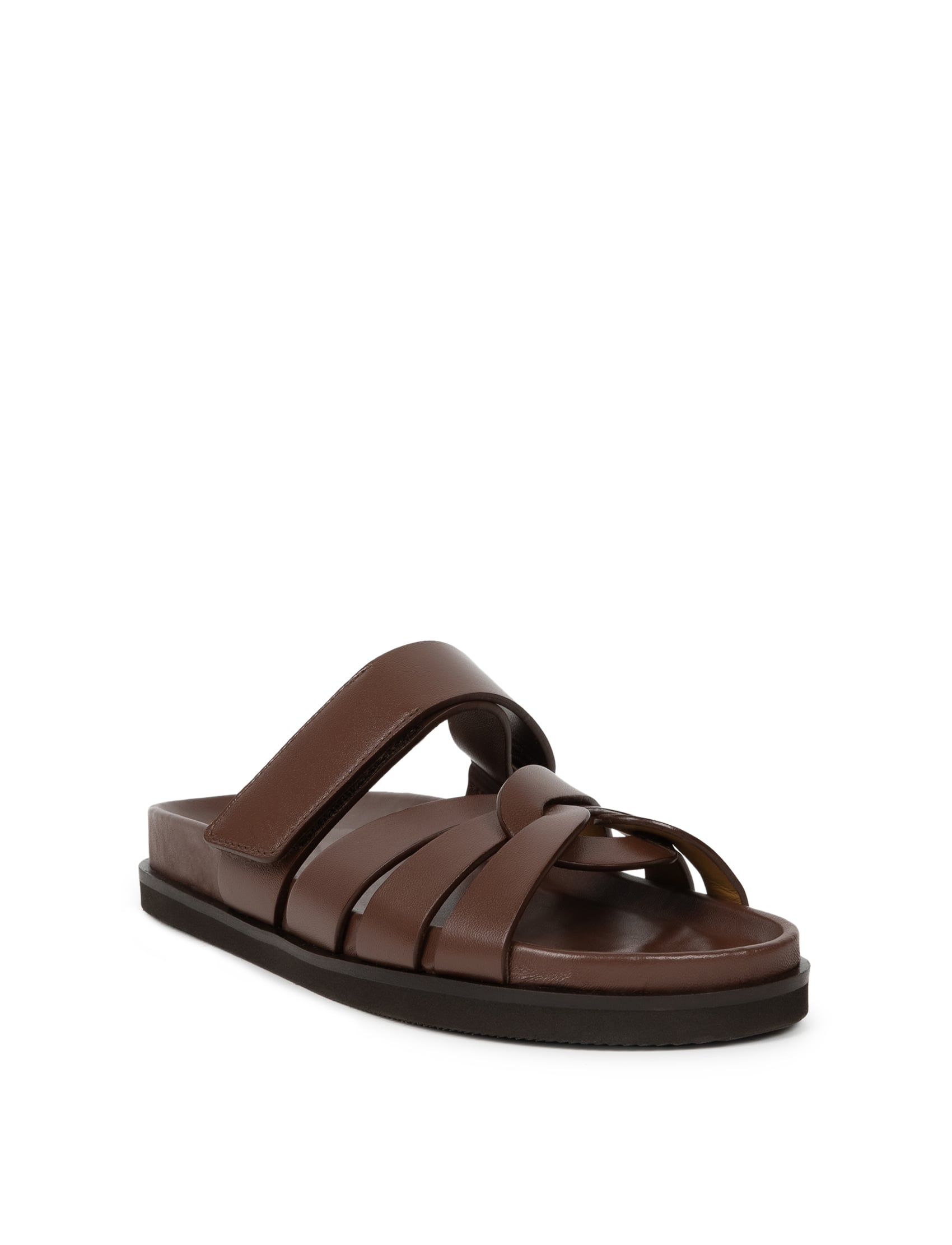 Atlas Flat Sandals, Alternate, color, Chocolate
