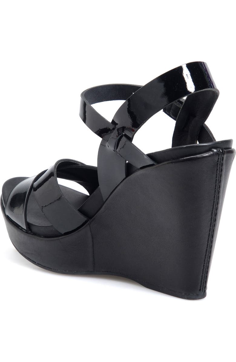 Kork-Ease<sup>®</sup> 'Bette 2.0' Platform Sandal, Alternate, color, Black/ Black Patent Leather