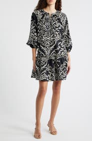 MELLODAY Print Poplin Minidress
