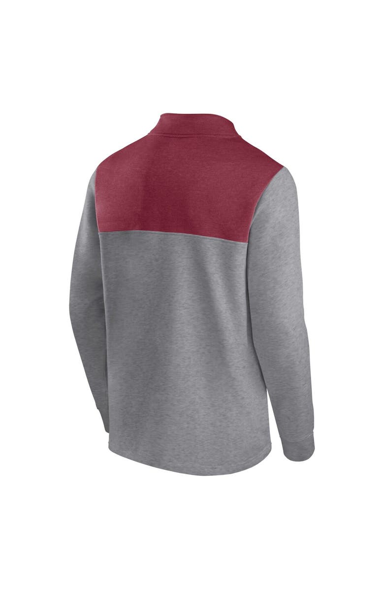 FANATICS Men's Fanatics Branded Heather Gray Colorado Avalanche Launch It Quarter-Zip Jacket, Alternate, color, Heather Gray