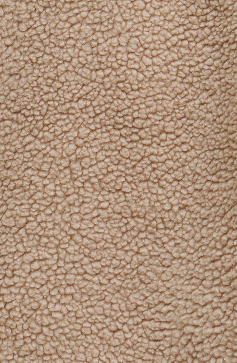 Barbour Malena Faux Shearling Fleece Crop Jacket, Alternate, color, Natural/ Ecru