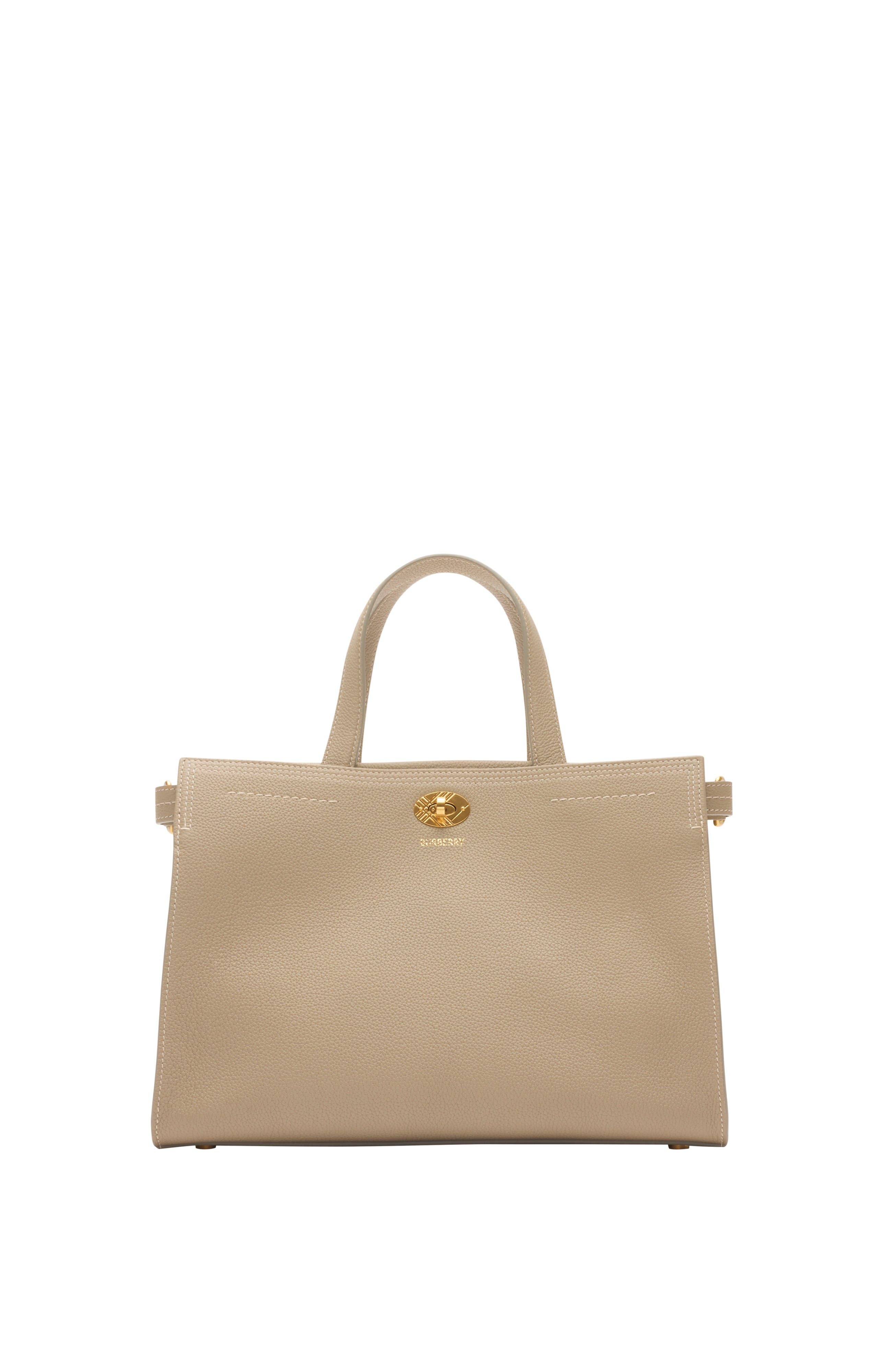 Burberry Small Cotswolds Tote, Main, color, Mushroom Beige