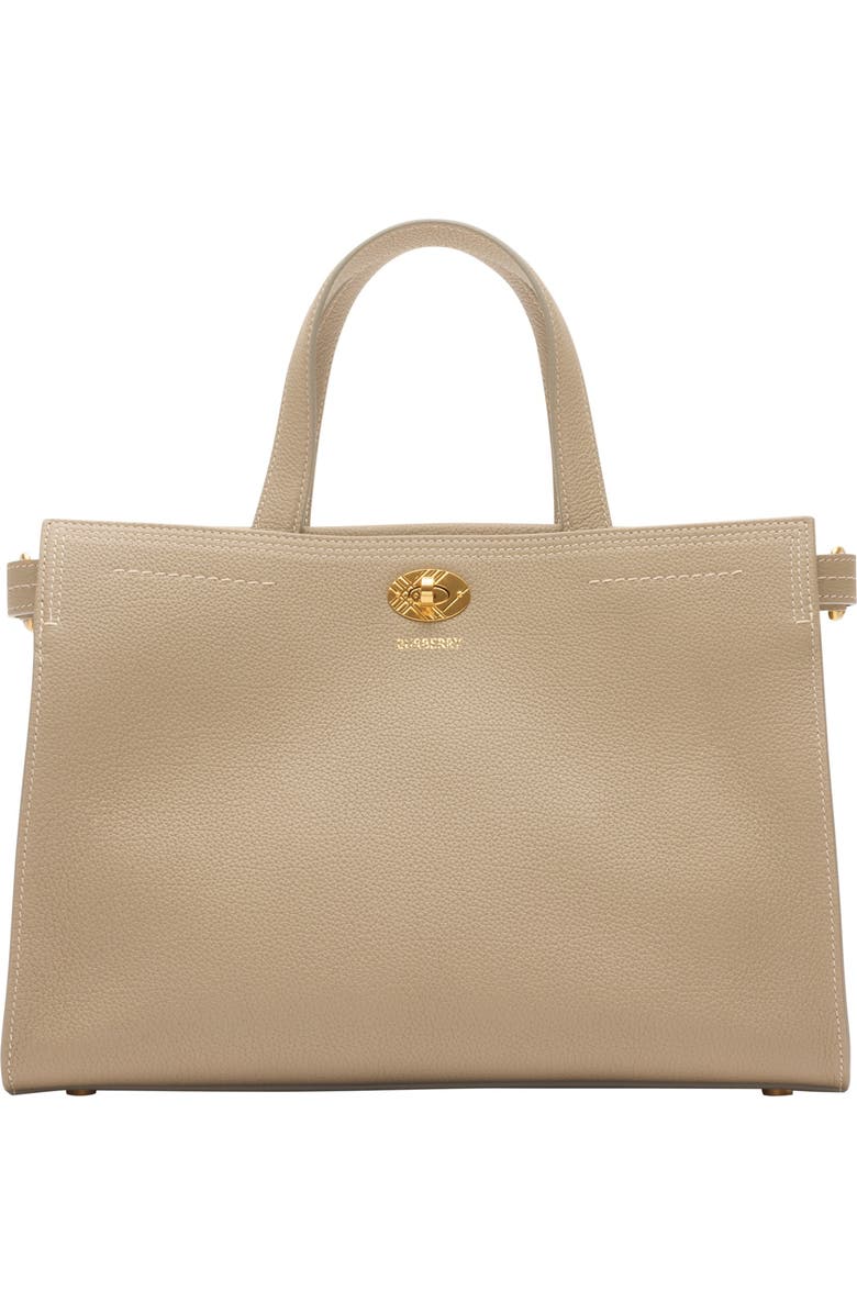 Burberry Small Cotswolds Tote, Main, color, Mushroom Beige