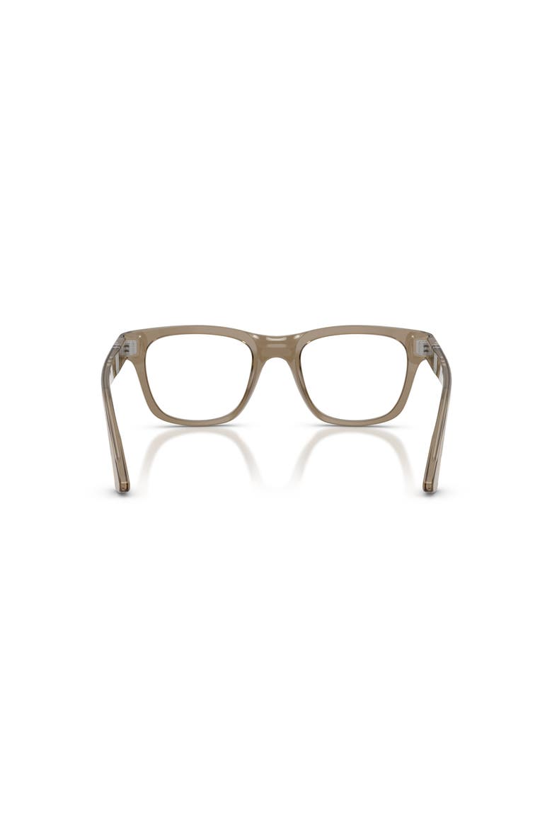 51mm Square optical glasses, Alternate, color, Brown
