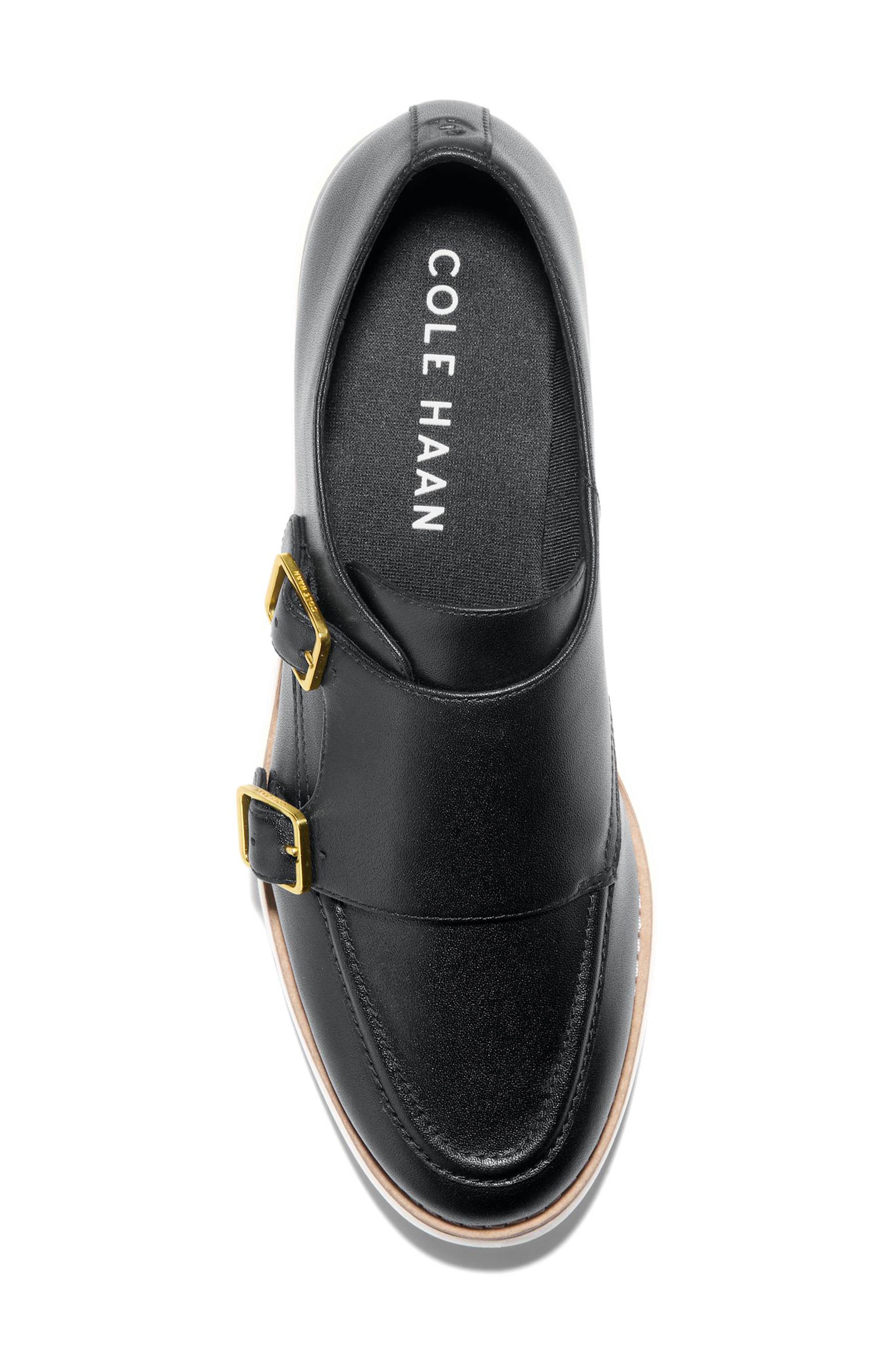 Cole Haan Grand City Platform Monk Sneaker, Alternate, color, Black/ Ivory