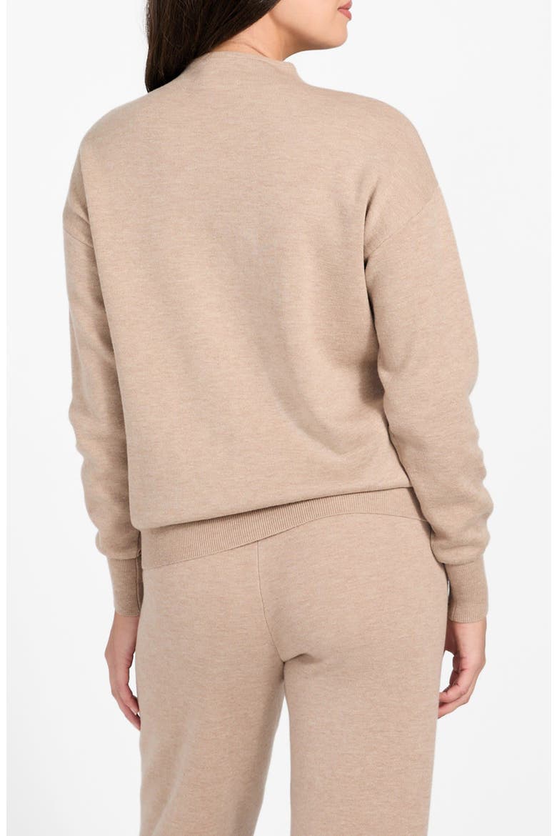 Ursula Funnel Neck Sweater, Alternate, color, BEIGE
