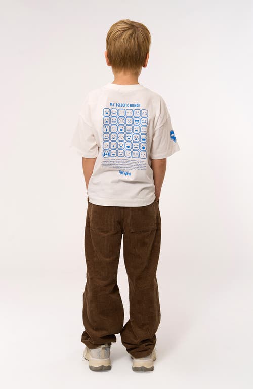 The New Kids' Perry Organic Cotton Graphic T-shirt In White
