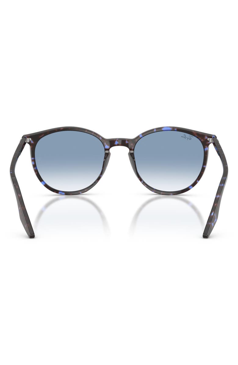 Ray-Ban 54mm Polarized Gradient Round Sunglasses, Alternate, color, Blue Havana