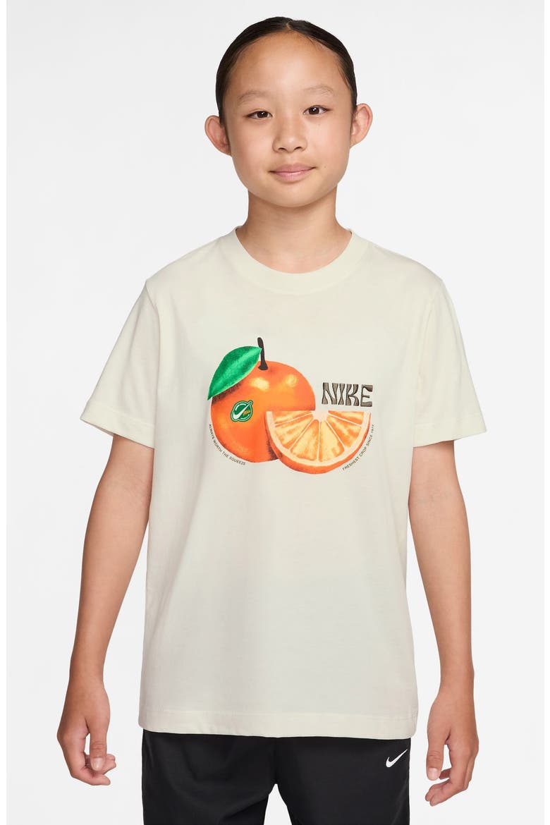 Kids' Sportswear Fresh Cotton Oversize Graphic T-Shirt, Main, color, PHANTOM