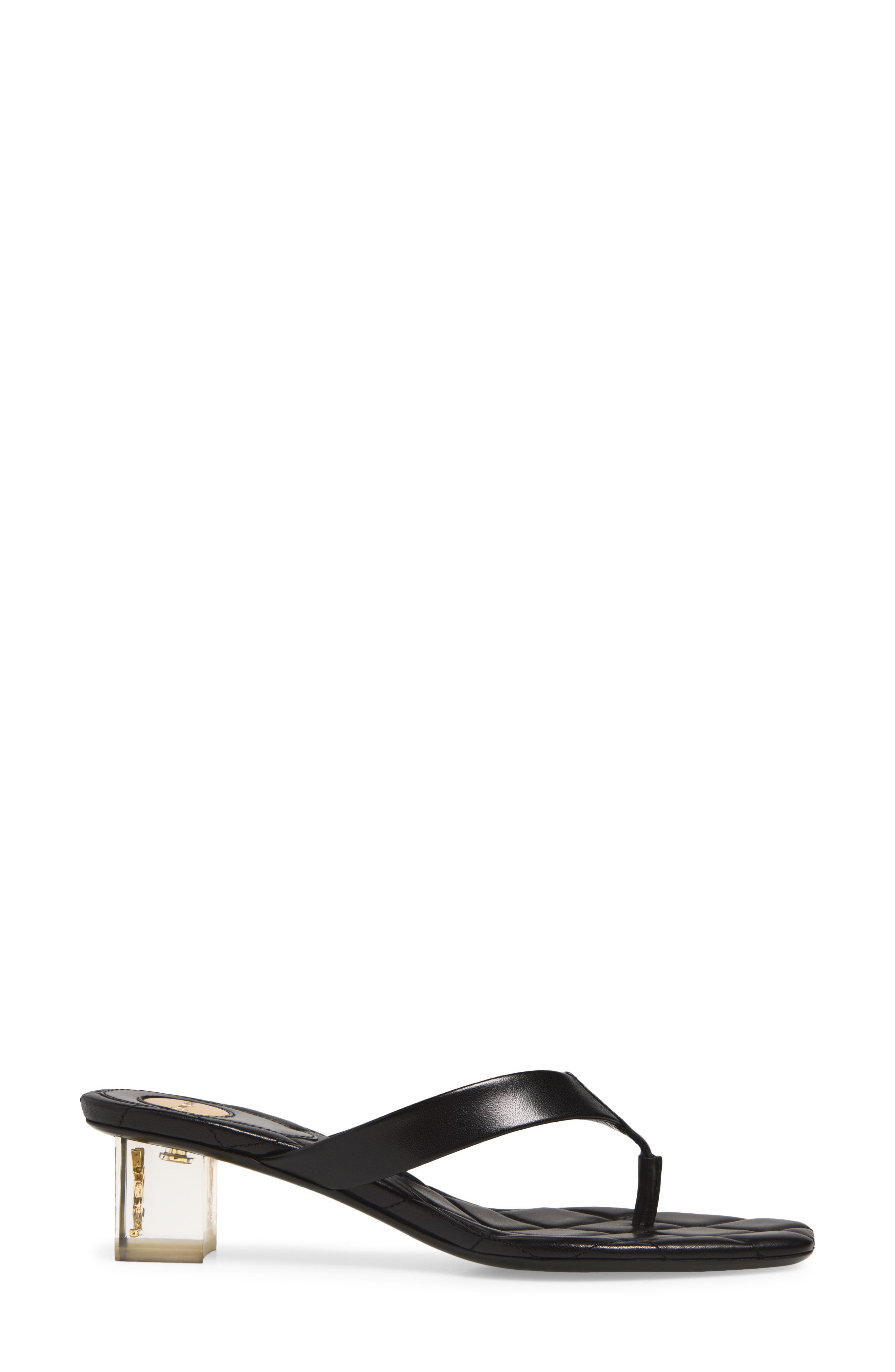 Ice Heeled Flip Flop, Alternate, color, NERO