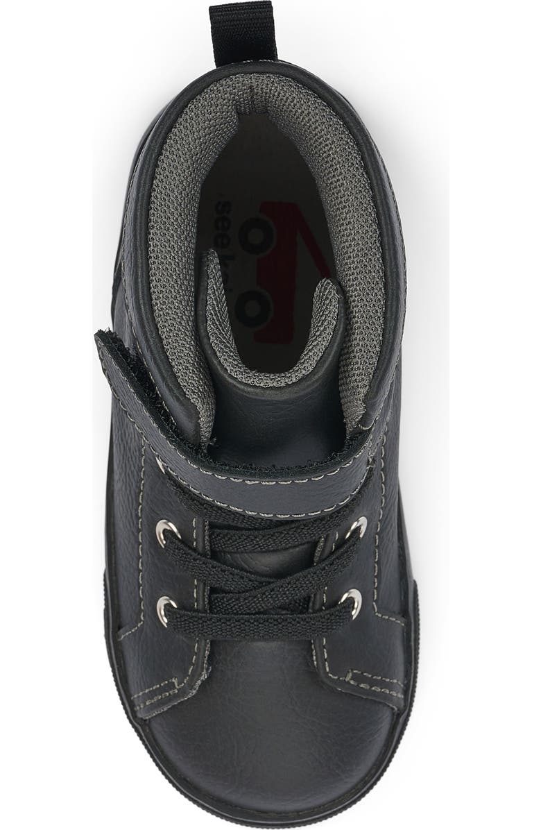 See Kai Run Hudson High Top Sneaker, Alternate, color, Black