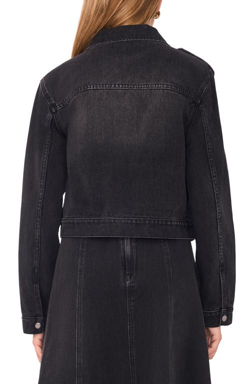1.state Denim Jacket In Black