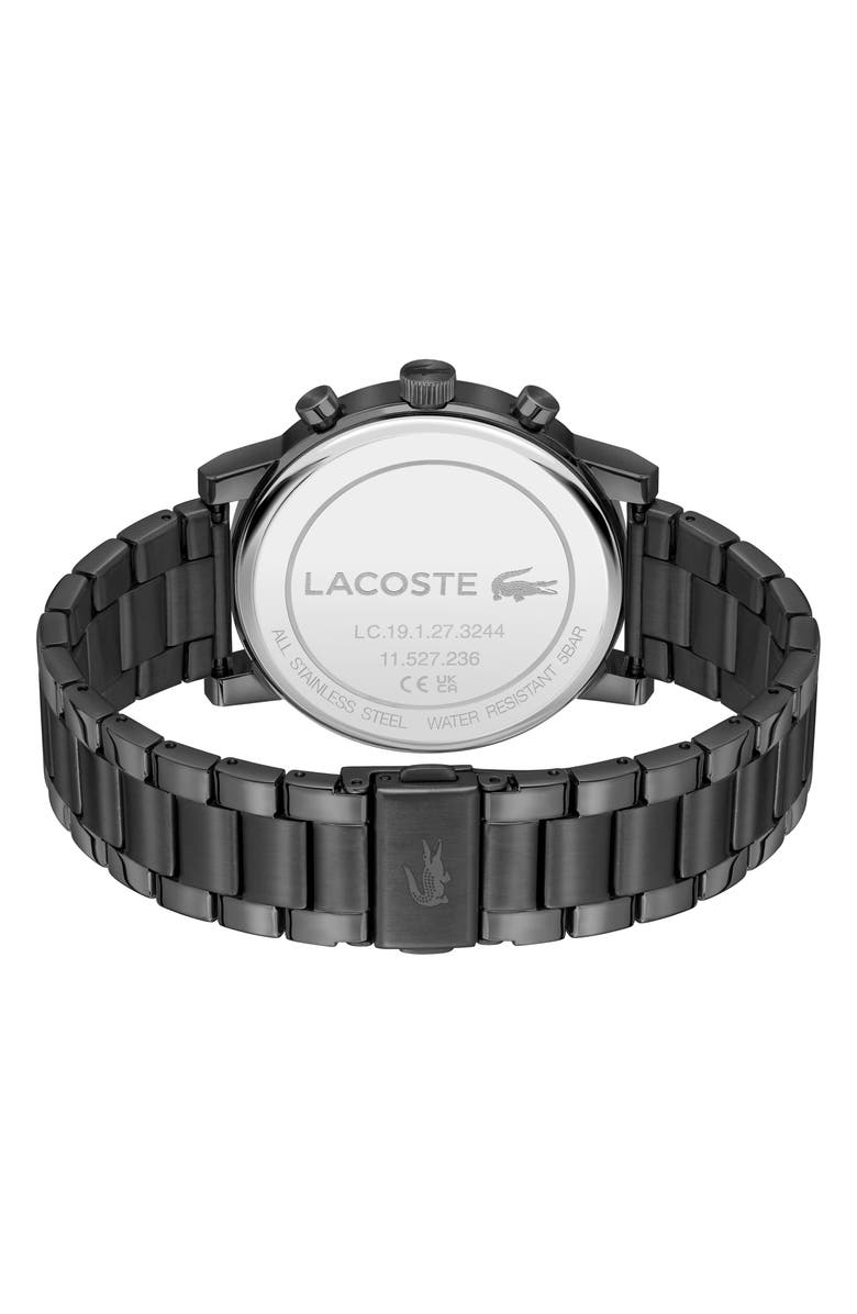 Lacoste Replay Chronograph Bracelet Watch, 44mm, Alternate, color, Black