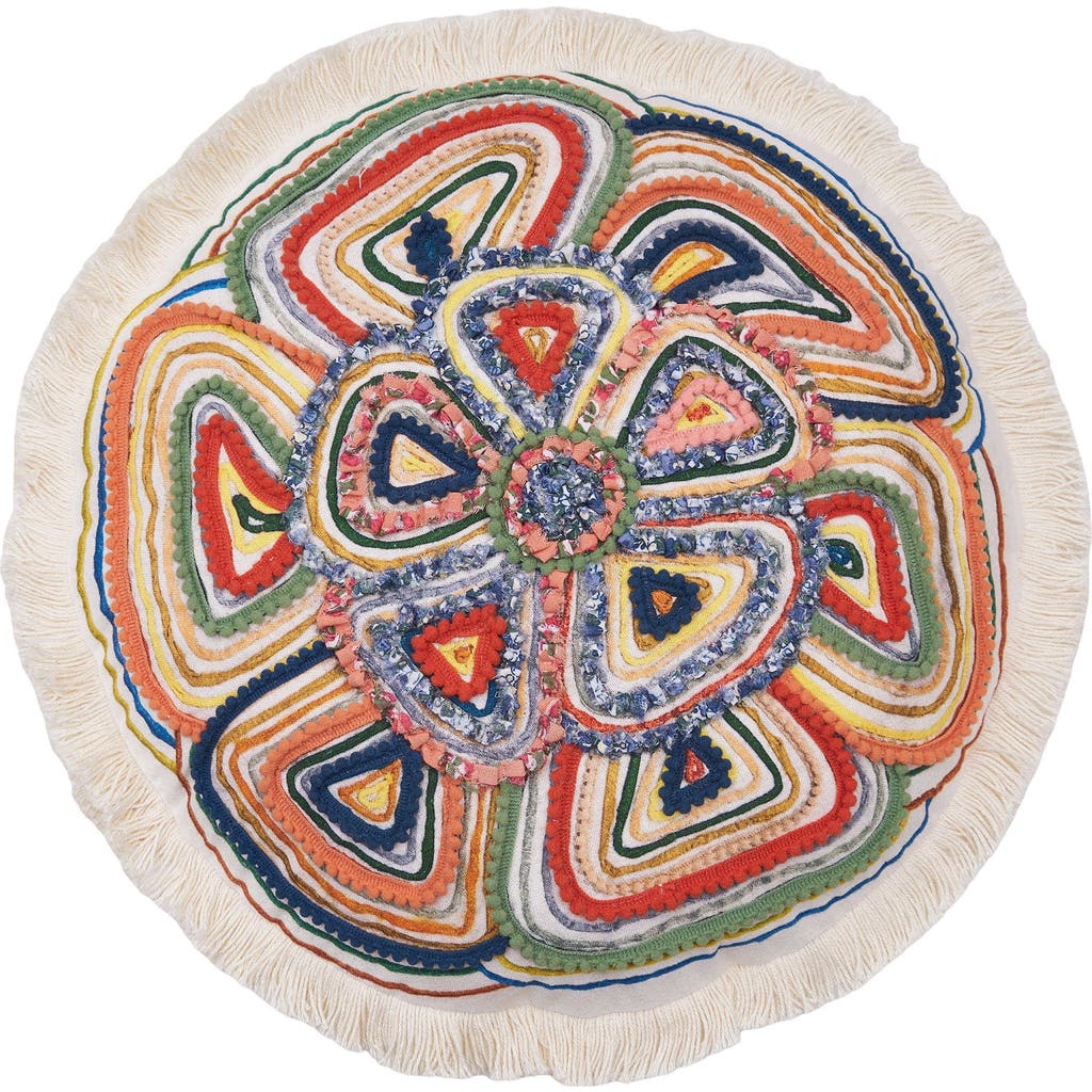 Carol & Frank Putnum Round Shaped Throw Pillow In Multi