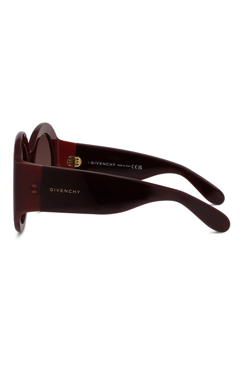 Cocoon 56mm Round Sunglasses, Alternate, color, SHINY BORDEAUX / GRADIENT