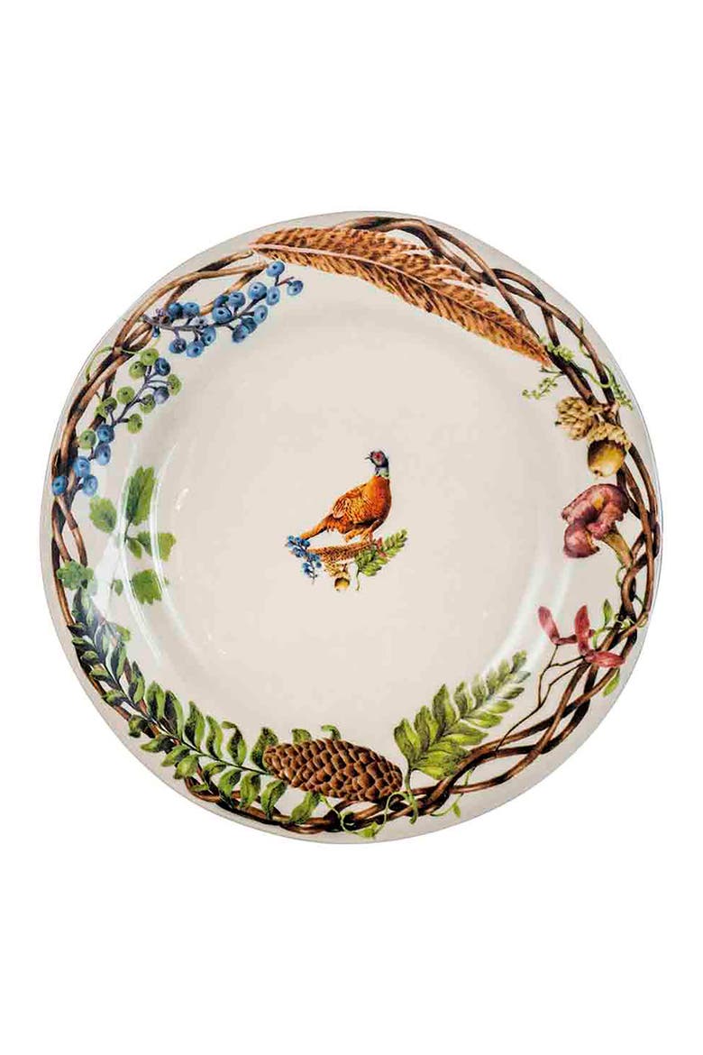 Forest Walk Animal Set of 4 Dessert & Salad Plates, Alternate, color, CAFE AU LATE