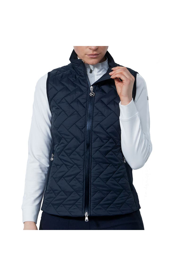 Bonnie Padded Womens Golf Vest, Main, color, Navy