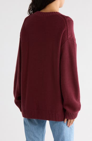 Oversize Cable Stitch Sweater