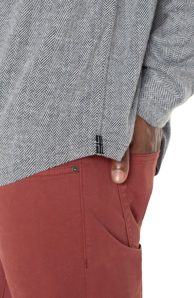 Liverpool Knit Herringbone Button-Up Shirt, Alternate, color,