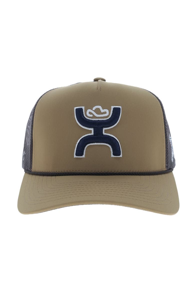 Men's HOOey  Tan/Black Dallas Cowboys Hands Up Trucker Adjustable Hat, Alternate, color, Tan