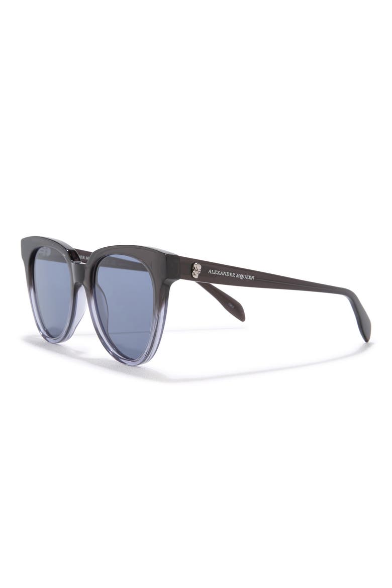 53mm Cat Eye Sunglasses, Alternate, color, GREY GREY BLUE