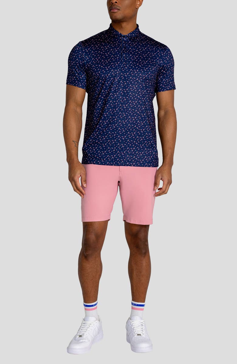 Redvanly Hyndford Floral Polo, Alternate, color, Midnight Navy